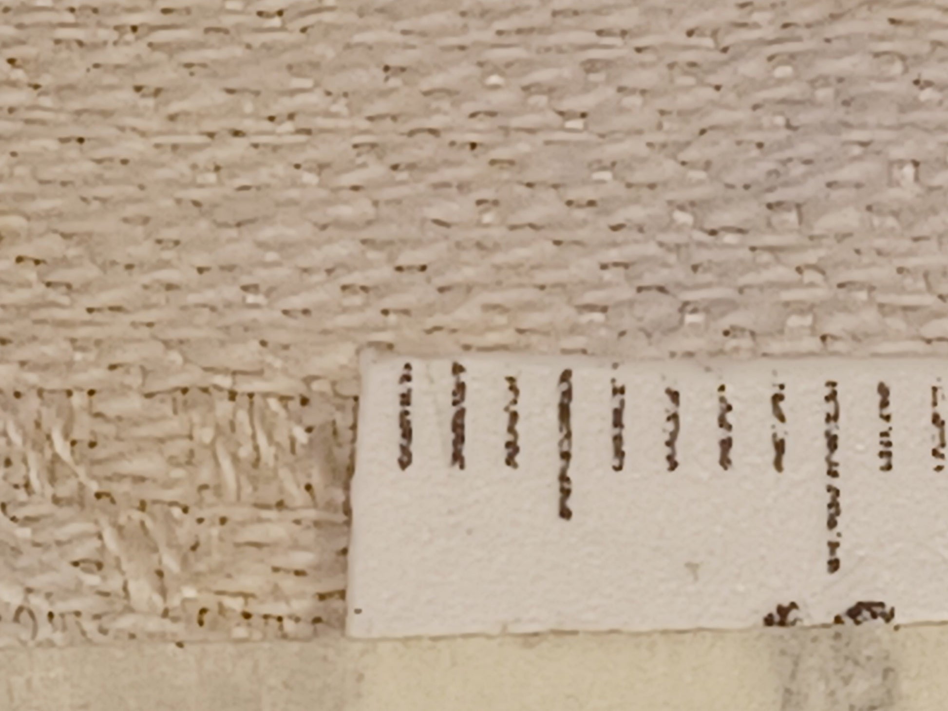 Leinenballen mit Millimeterskala 