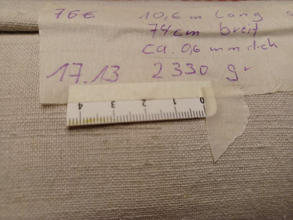 Leinenballen mit Millimeterskala 15 Fäden auf ein cm.