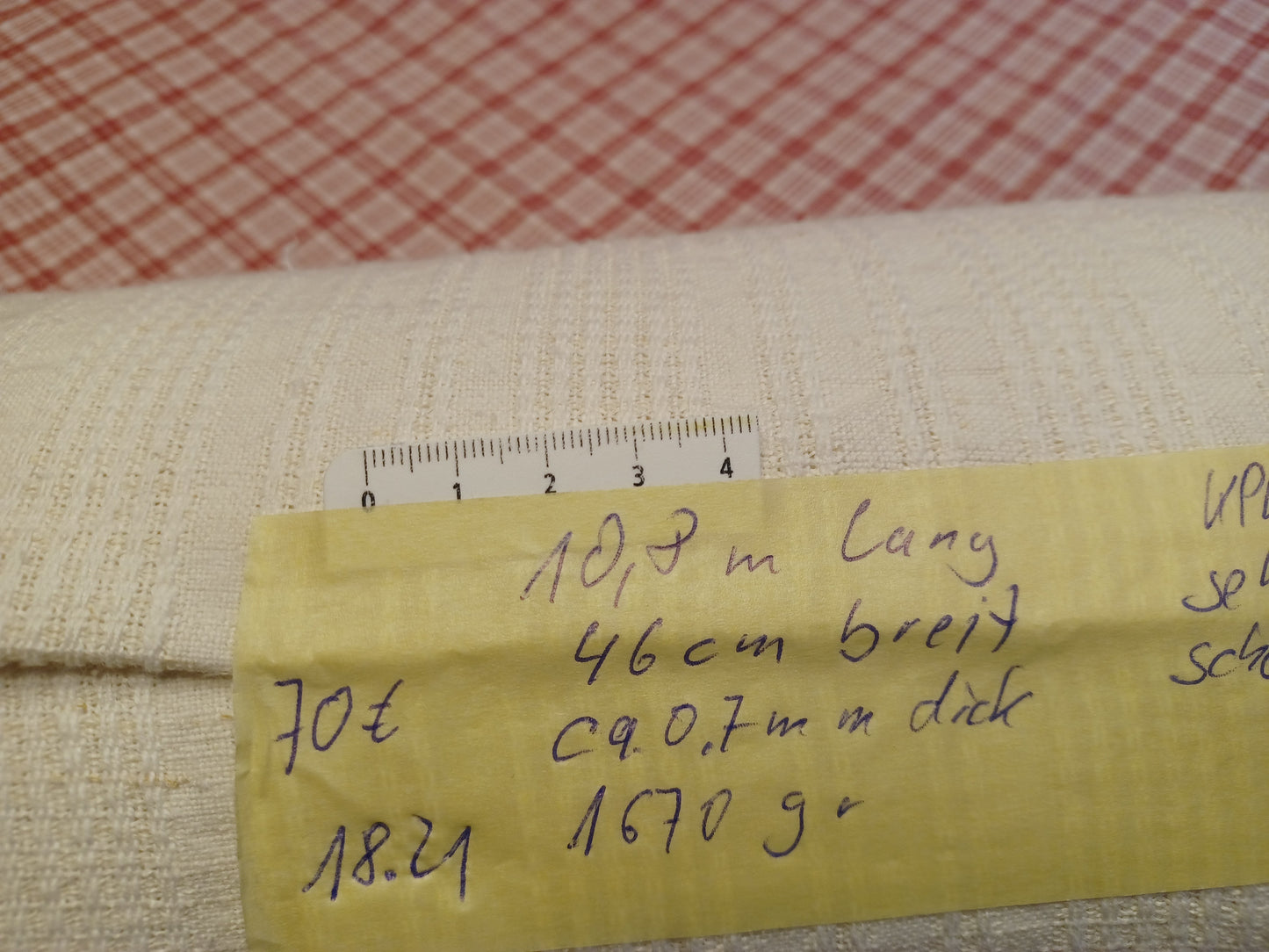 Leinenballen mit Millimeterskala 