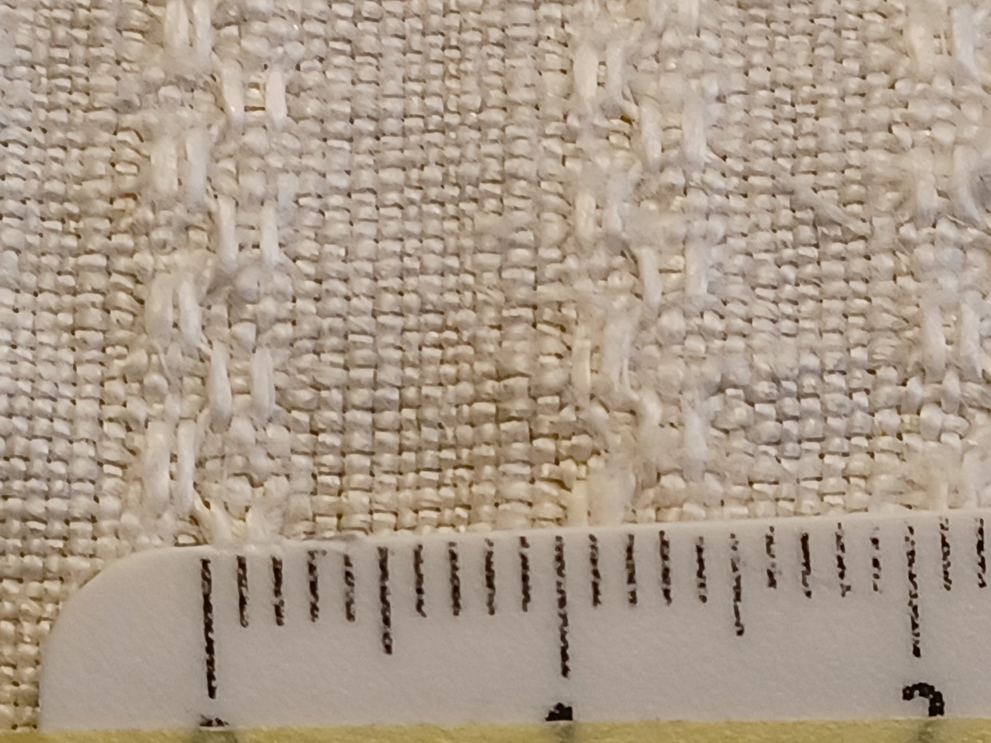 Leinenballen, Handtuchleinen mit Muster, Leinenballen mit Millimeterskala 