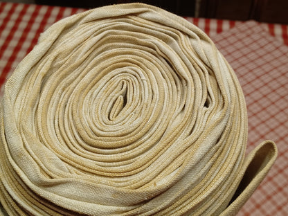 Leinenballen Ansicht gerollte Außenseite