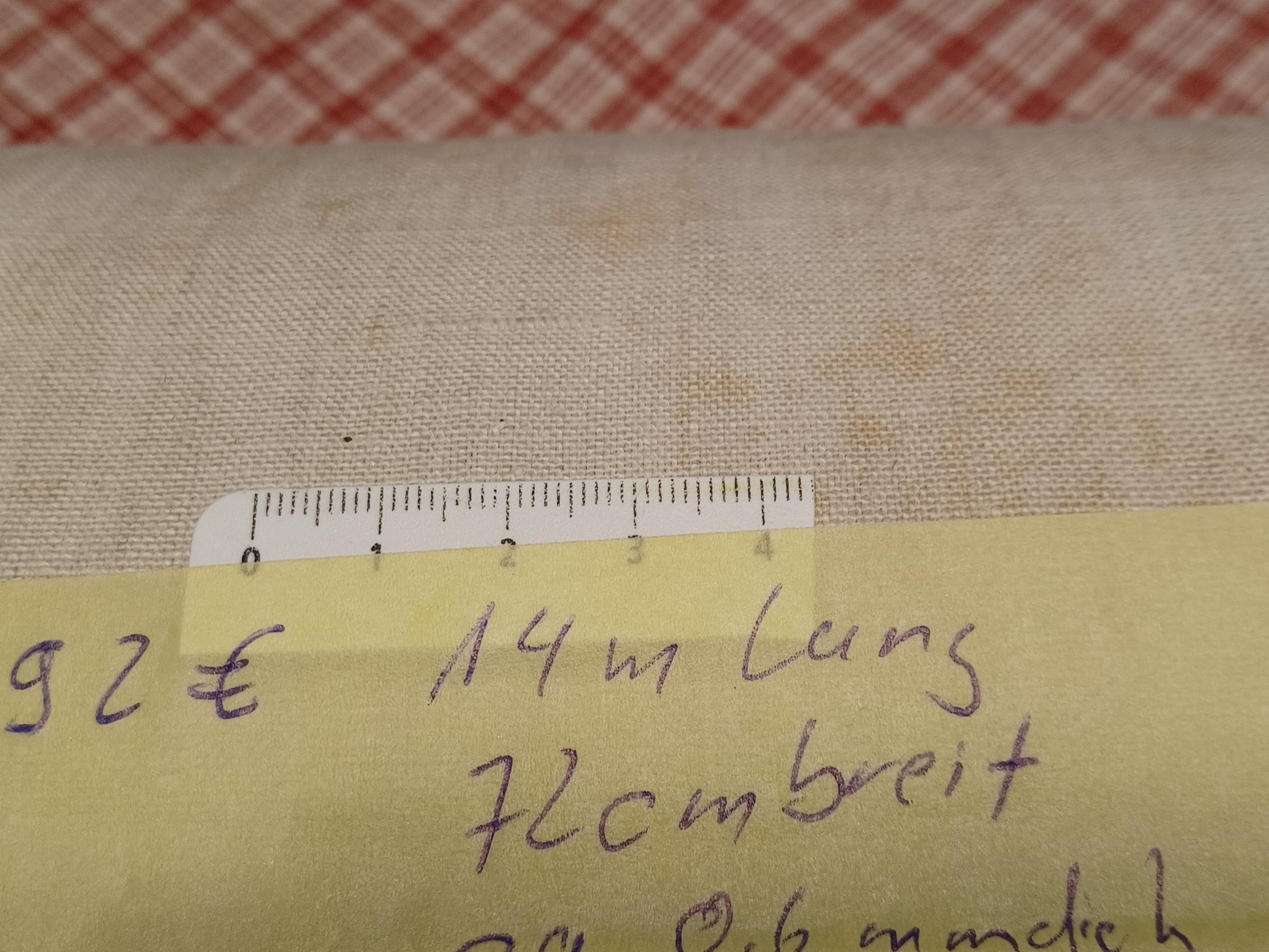 Leinenballen mit Millimeterskala 
