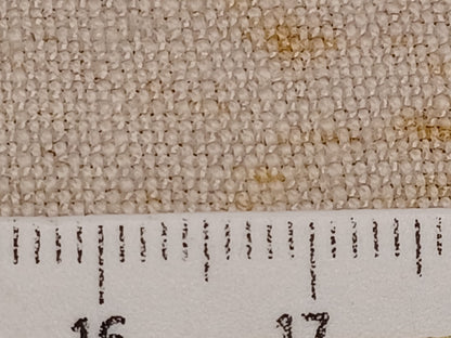 Leinenballen mit Millimeterskala 17 Fäden auf ein cm.