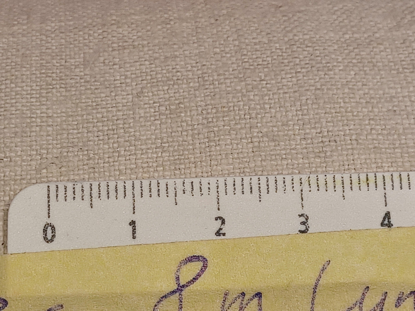 Leinenballen mit Millimeterskala 15 Fäden auf ein cm.