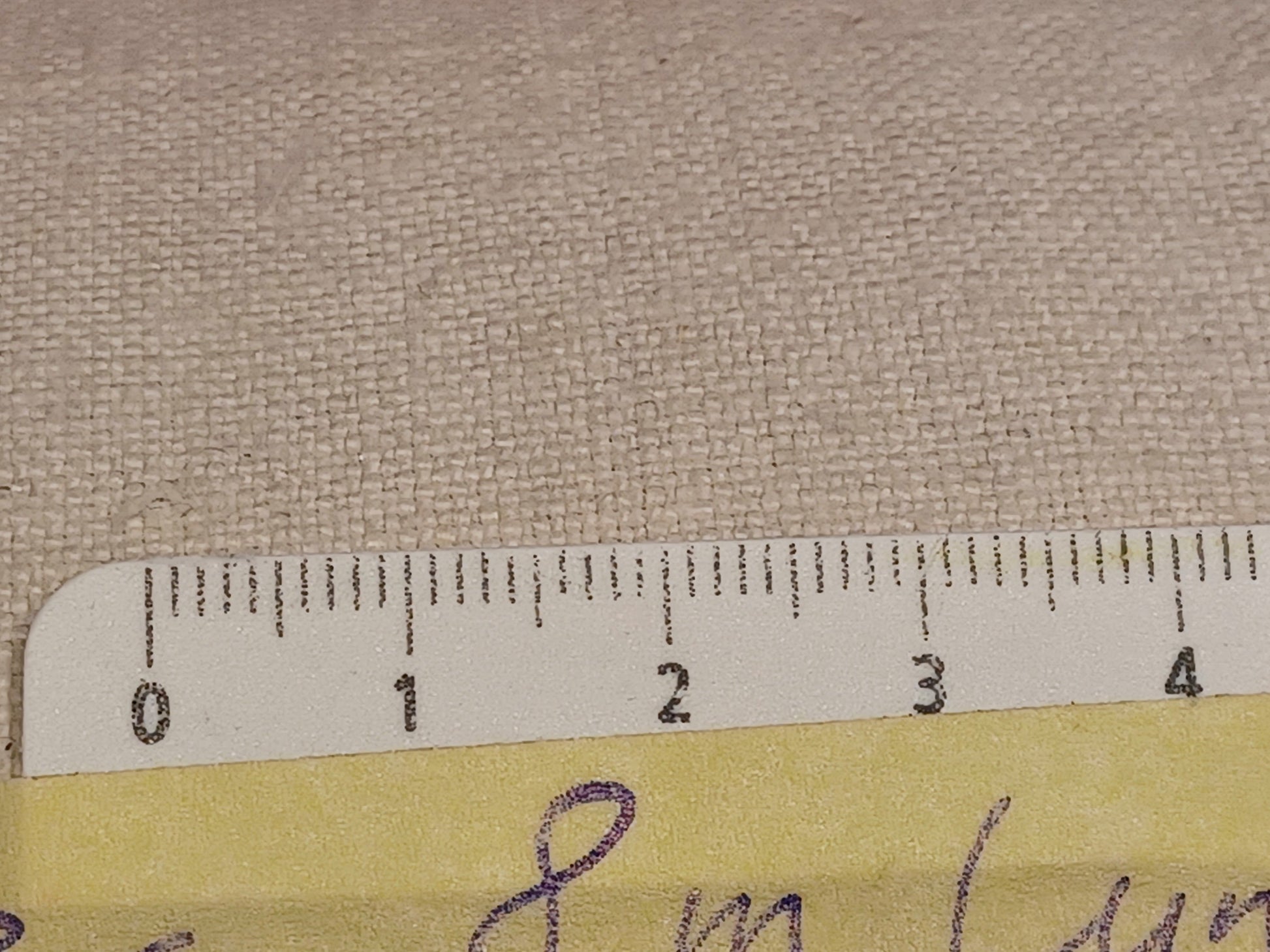 Leinenballen mit Millimeterskala 15 Fäden auf ein cm.