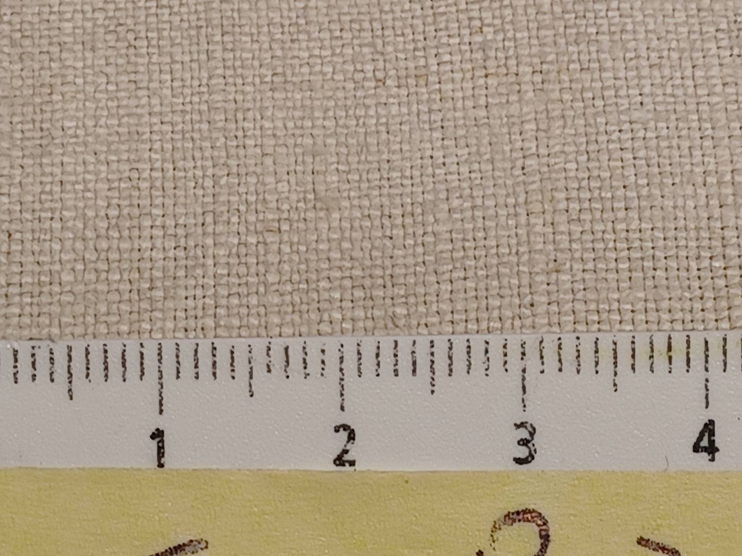 Leinenballen mit Millimeterskala 16 Fäden auf ein cm.
