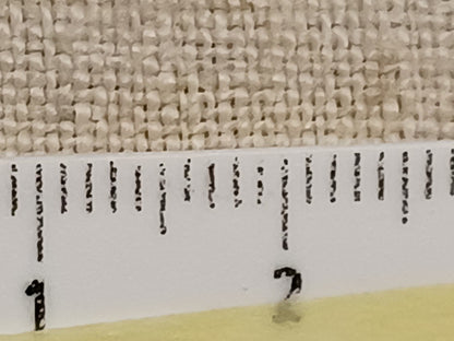 Leinenballen mit Millimeterskala 17 Fäden auf ein cm.