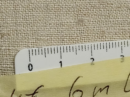 Leinenballen mit Millimeterskala 17 Fäden auf ein cm.