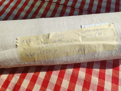Halbleinenballen mit Etikett (Beschreibung)