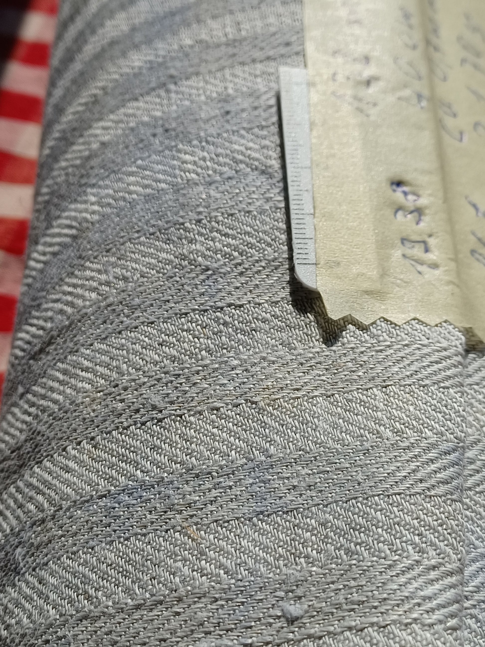 Leinenballen Handtuchleinen mit Muster