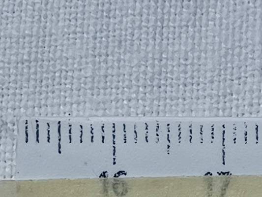 Leinenballen mit Millimeterskala 16 Fäden auf ein cm.