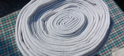 Leinenballen Ansicht gerollte Außenseite