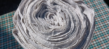 Leinenballen Ansicht gerollte Außenseite