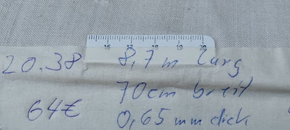 Leinenballen mit Millimeterskala 18 Fäden auf ein cm.