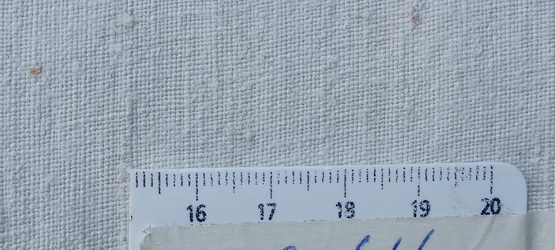 Leinenballen mit Millimeterskala 17 Fäden auf ein cm.