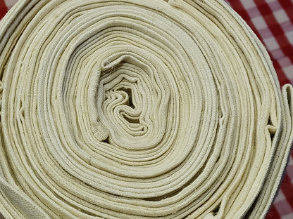 Leinenballen Ansicht gerollte Außenseite