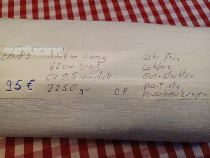 Leinenballen mit Etikett (Beschreibung)