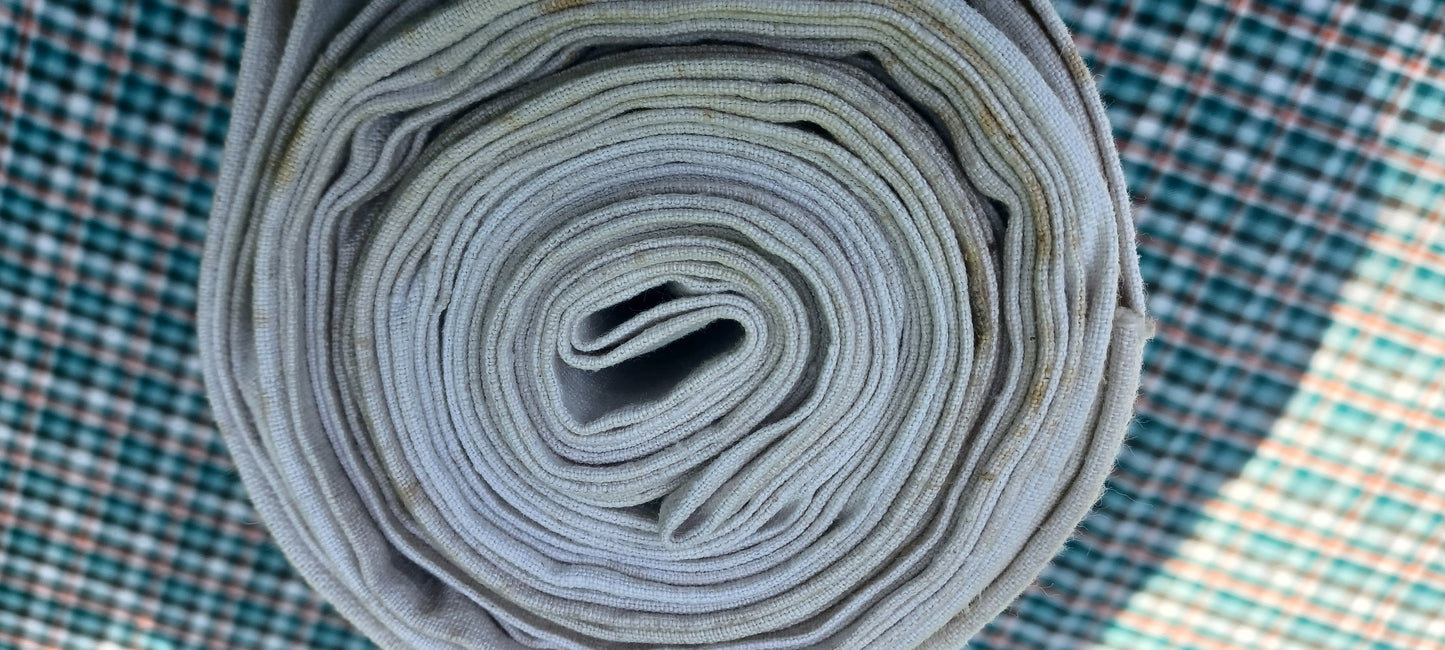 Leinenballen Ansicht gerollte Außenseite.