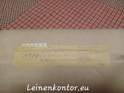 Leinenballen mit Etikett (Beschreibung)