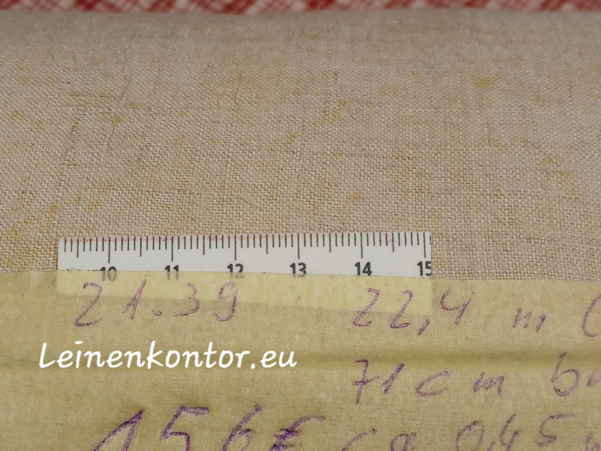 Leinenballen mit Millimeterskala 18 Fäden auf ein cm.