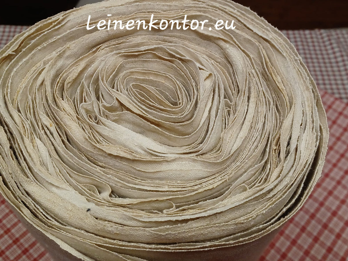 Leinenballen Ansicht gerollte Außenseite