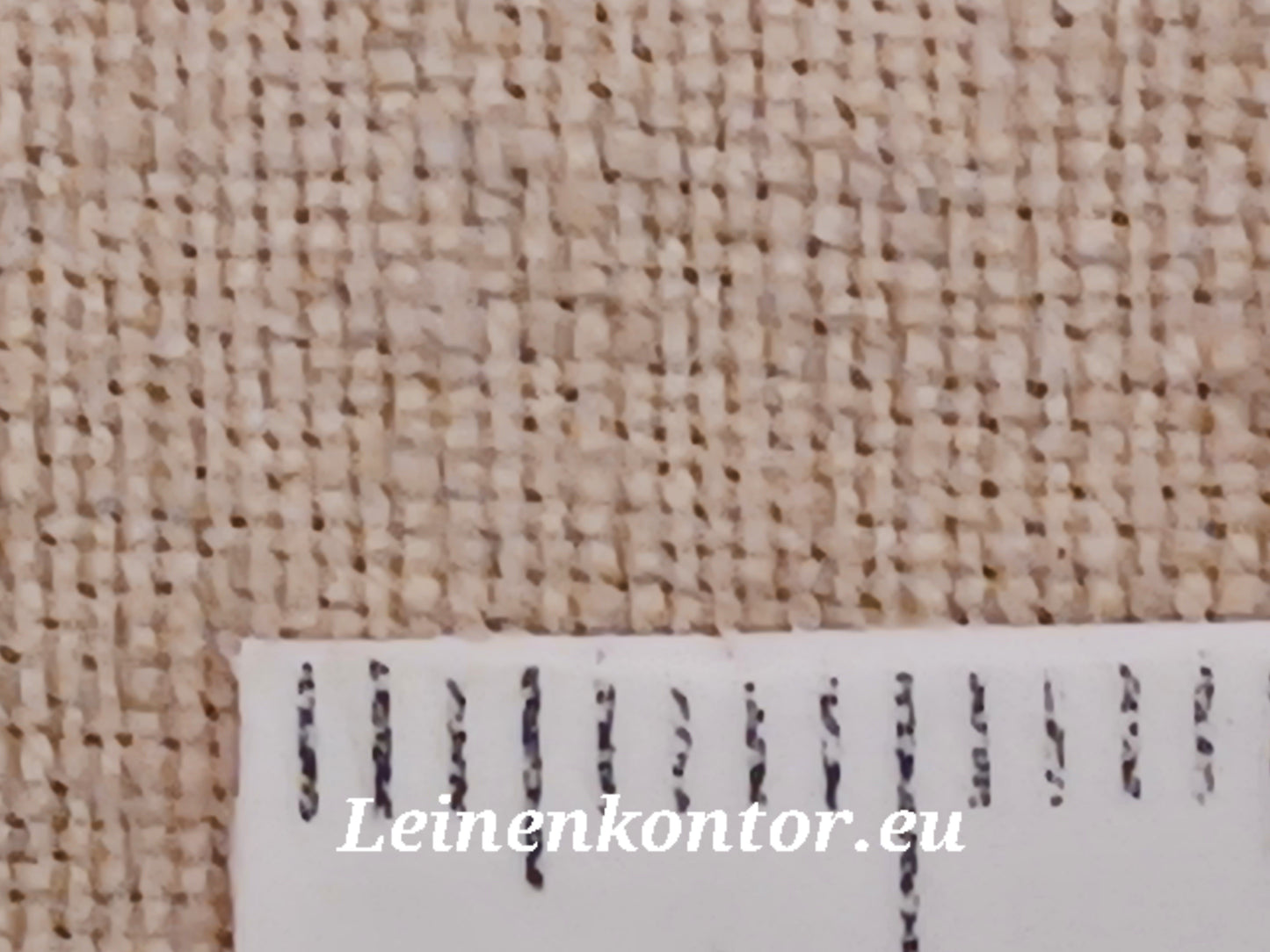 Leinenballen mit Millimeterskala 19 Fäden auf ein cm.