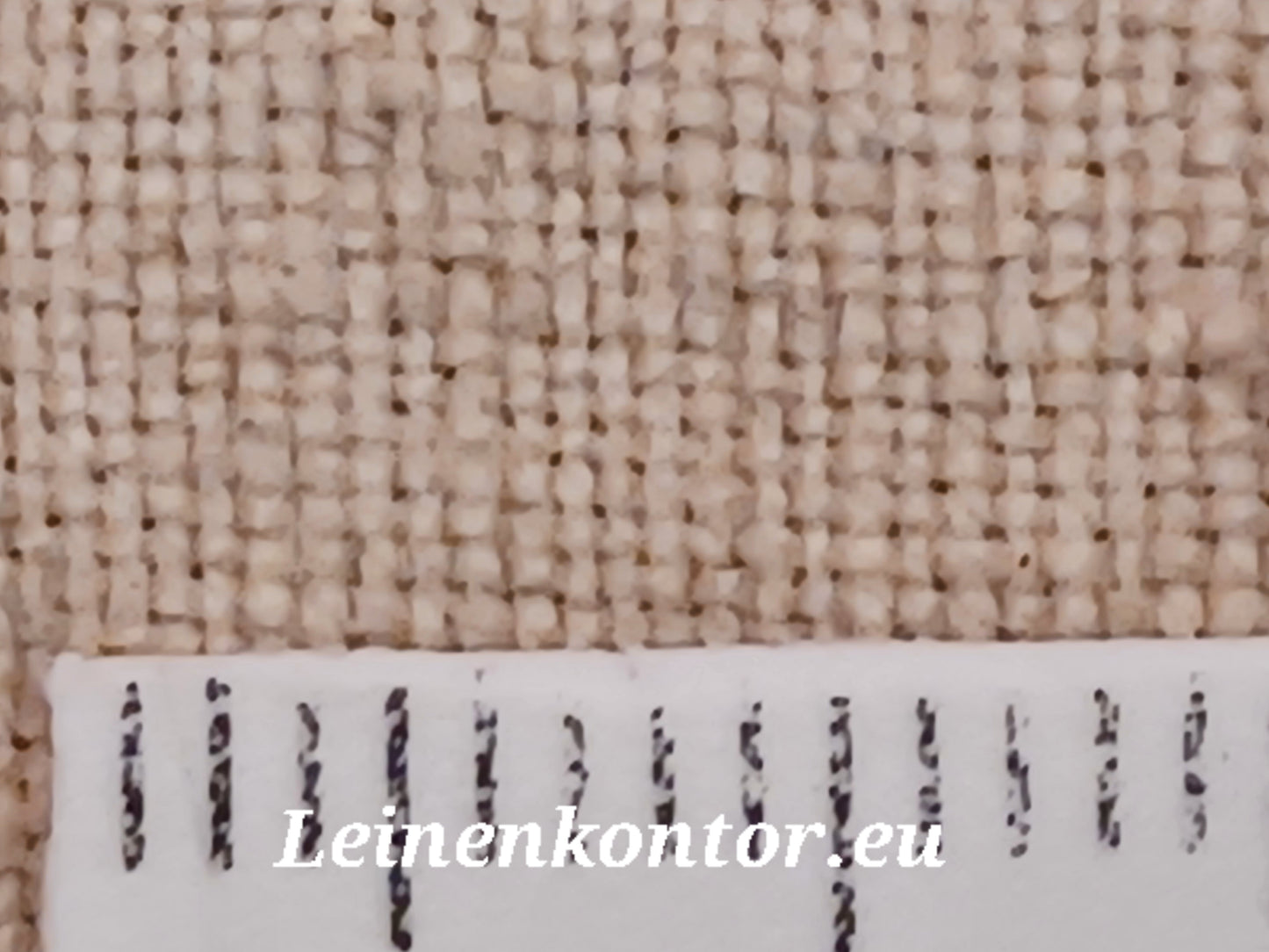Leinenballen mit Millimeterskala 19 Fäden auf ein cm.