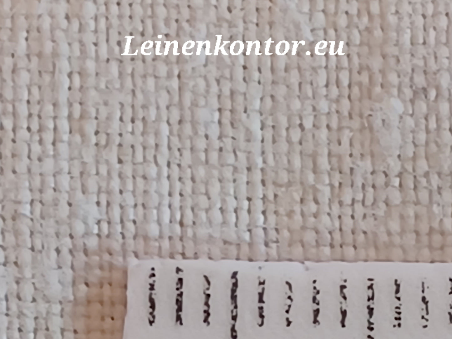 Leinenballen mit Millimeterskala 20 Fäden auf ein cm.