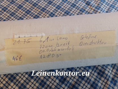 Leinenballen mit Etikett (Beschreibung)