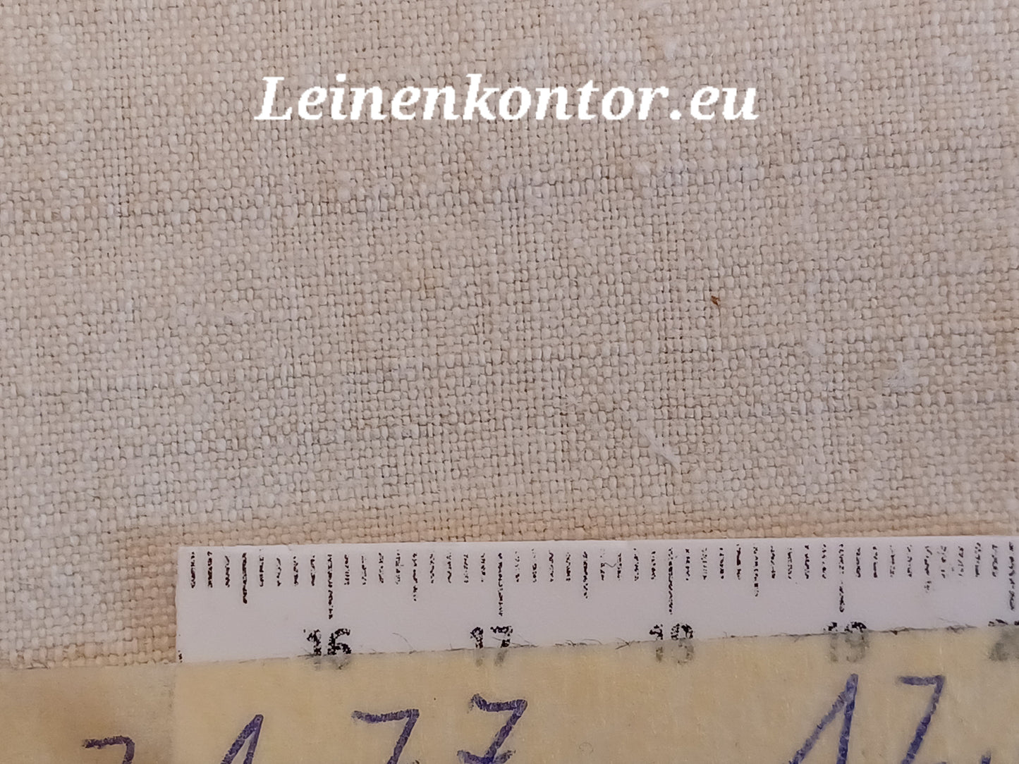 Leinenballen mit Millimeterskala 22 Fäden auf ein cm.