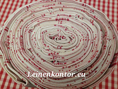 Leinenballen Ansicht gerollte Außenseite
