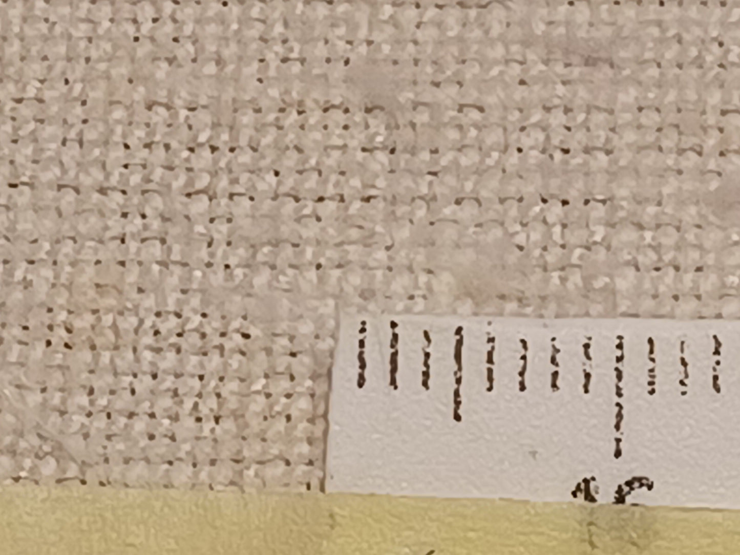 Leinenballen mit Millimeterskala 