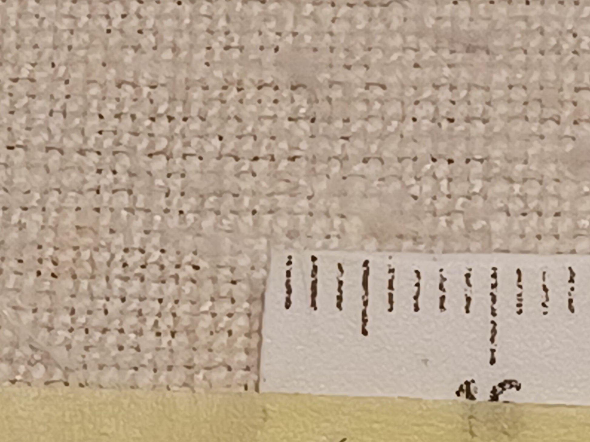Leinenballen mit Millimeterskala 