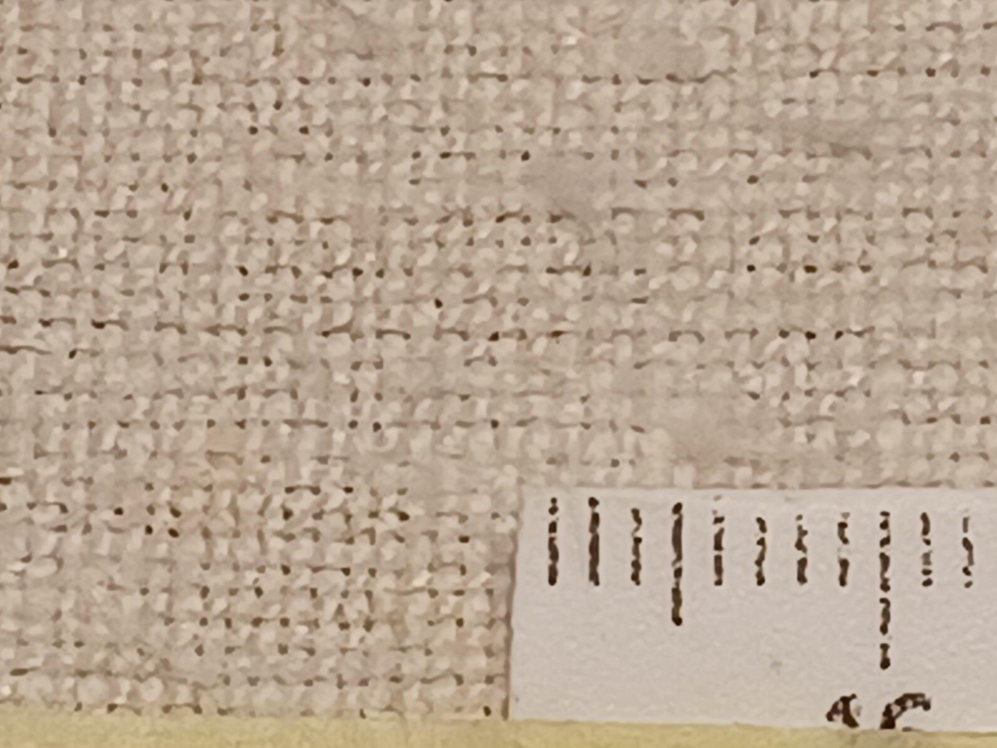 Leinenballen mit Millimeterskala 