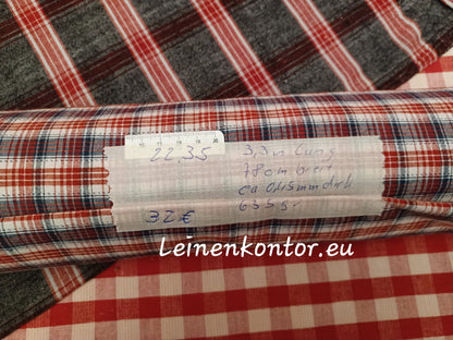 Karierter Leinenballen Vollansicht