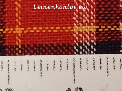 22.05 (3,7m x 1,10m x 0,4mm) Leinenballen kariert Vintage-Leinen Landhaus Leinenstoff Bauernleinen
